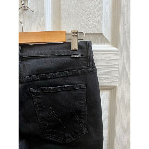 Mother Not Guilty Black Size 31 The Insider Step Fray Jean 25 Inch Inseam $228 - Picture 5 of 13